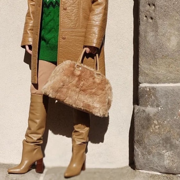 Zara leather knee size boots bloggers fav - Picture 6 of 16